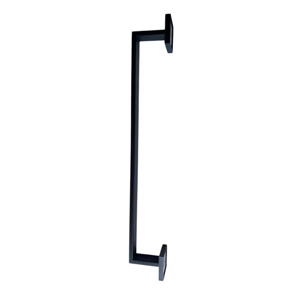 Towel Bar for Bathroom, 24" Hand Towel Holder Rod with Metal, Black Towel Racks - Picture 9 of 11